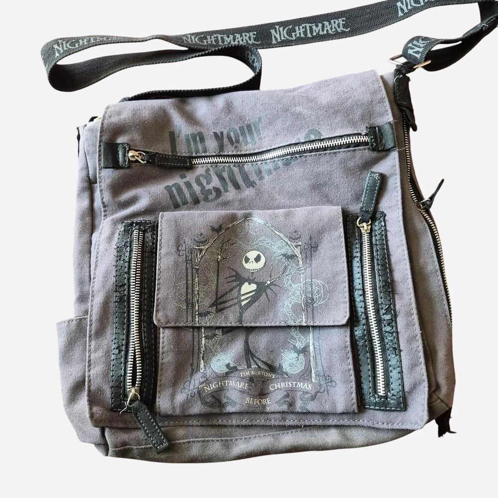 The-nightmare-before-christmas Women's Purple and Grey Bag